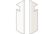 Ступень правая Marvel White Vein Battiscopa Sag.Dx AF7K 7.2x30