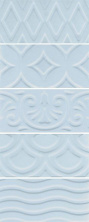 Керамическая плитка Kerama Marazzi 16015 Авеллино голубой структура mix 7,4x15