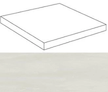 Ступень угловая правая Marvel Bianco Dolomite Scalino Ang. Dx ATEE 33x33