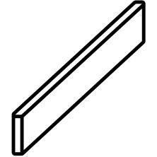 Плинтус ColiseumGres Ардезия Уайт 610130005321 белый 7.2x60